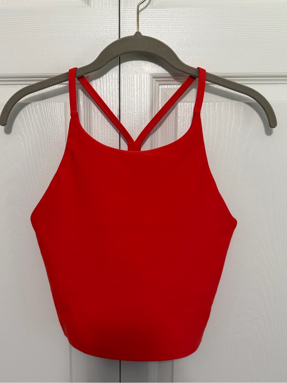 Old Navy Active High-Neck Strappy Women's Tank Top Size Medium Red/Orange VGUC